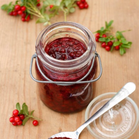 Lingonsylt med lite socker