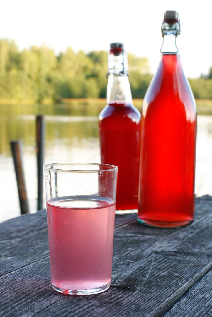 Rödvinbärsdricka och eftersaft