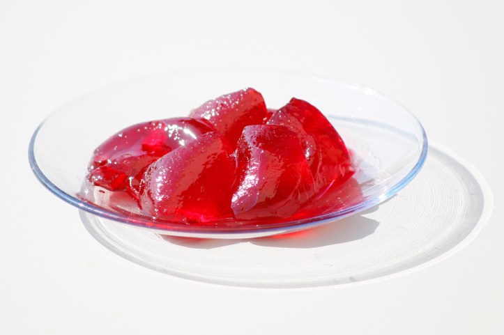 Rödvinbärsgele med syltsocker